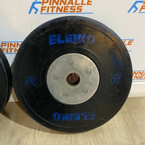 Eleiko Sport Weightlifting Training Disc - Black 2 X 20kg Weight Plates - Image 4