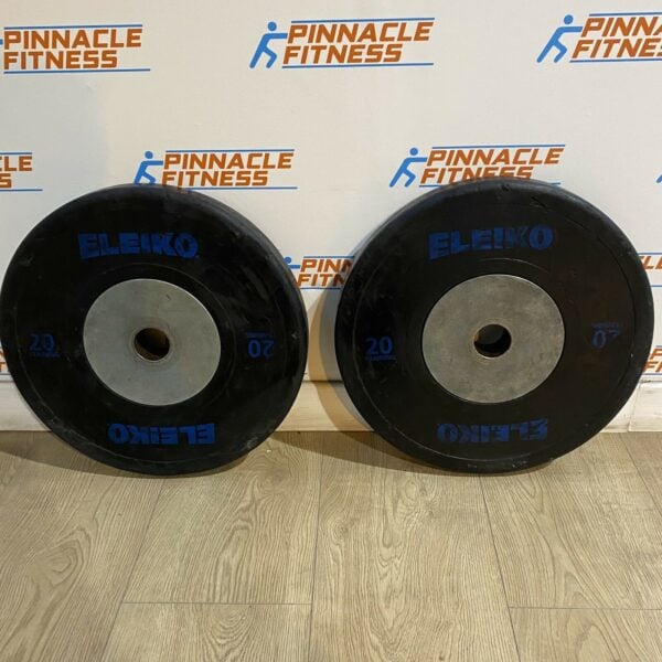 Eleiko Sport Weightlifting Training Disc - Black 2 X 20kg Weight Plates - Image 5